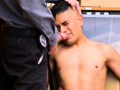 YoungPerps - Latin man stripped and fucked by a mall cop