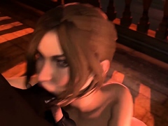 Cute Lara Croft Game Tomb Raider Sucks Huge Dick