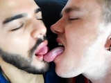 Leo Blue Throats Sebastian Cums With His Long Tongue